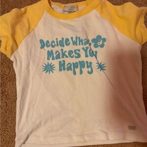 Yellow and White Kids Shirt